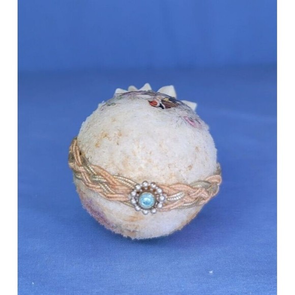 Egg Shell Art Flowers Birds Jewelry Vintage Handmade Decorated - Picture 7 of 9